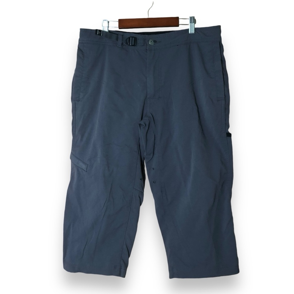 Prana Gray Cargo Capris Hiking Outdoors Size Medium